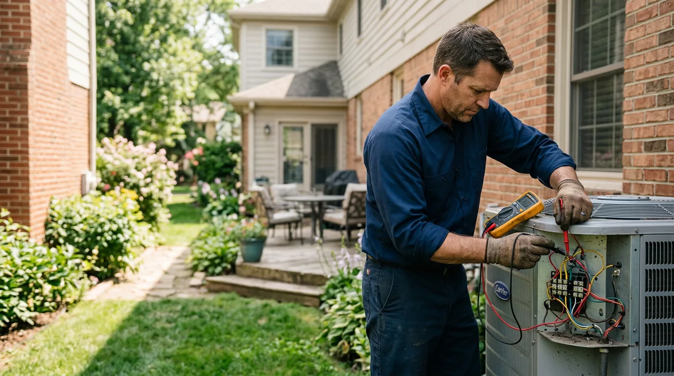 HVAC technician working near Clover, VA